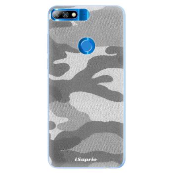 Silikonové pouzdro iSaprio - Gray Camuflage 02 - Huawei Y7 Prime 2018