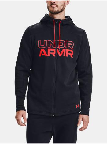 Černá mikina Under Armour BASELINE FULL ZIP HOODIE 