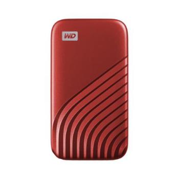 WD My Passport externí SSD 500GB červený, WDBAGF5000AGD-WESN