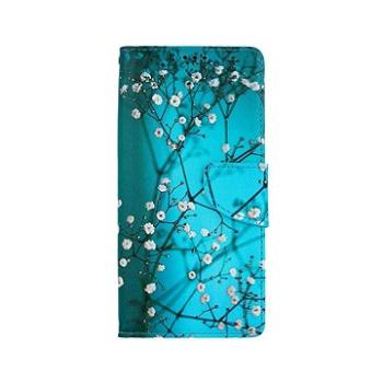 TopQ Samsung A42 knížkové Modré s květy 55568 (Sun-55568)