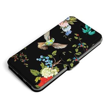Mobiwear Flip pouzdro pro Samsung Galaxy S22 Ultra - VD09S Ptáčci a květy (5904808017312)