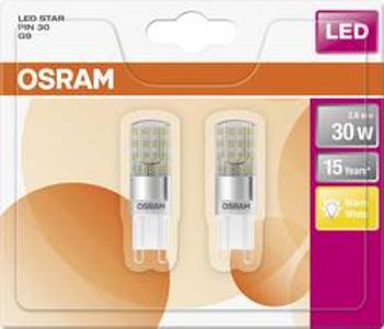 LED žárovka OSRAM 4058075812635 230 V, G9, 2.6 W, teplá bílá, A++ (A++ - E), kolíková patice, 2 ks