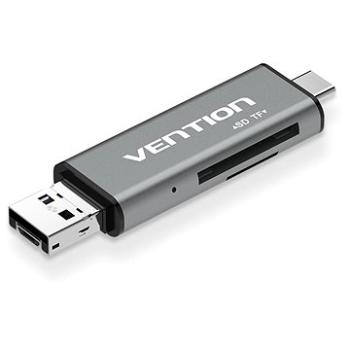 Vention USB 2.0 Multi-function Card Reader Gray (CCJH0)