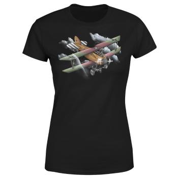 Tričko Albatros D.III (Velikost: 2XL, Typ: pro ženy, Barva trička: Černá)