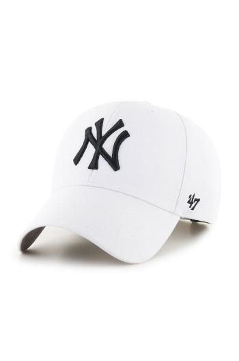 Čepice 47brand MLB New York Yankees bílá barva, s aplikací, B-MVP17WBV-WHF