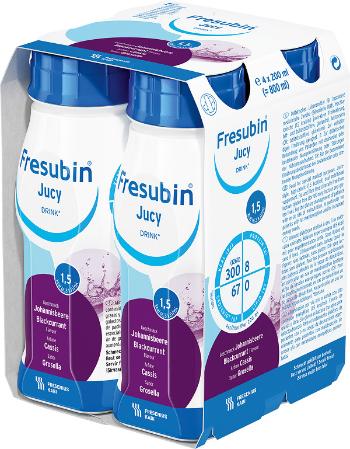 Fresubin Jucy drink perorální roztok příchuť černý rybíz 4 x 200 ml