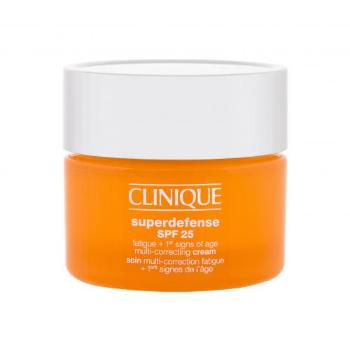 Clinique Superdefense Multi-Correcting SPF25 30 ml denní pleťový krém na suchou pleť; proti vráskám; na rozjasnění pleti; zpevnění a lifting pleti