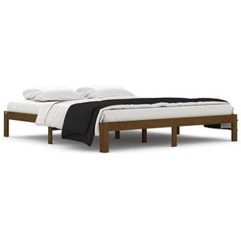Rám postele medově hnědý masivní dřevo 180 × 200 cm Super King, 810383 (810383)