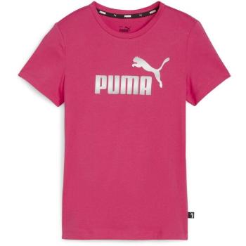 Puma ESSENTIALS LOGO TEE G Dívčí triko, růžová, velikost