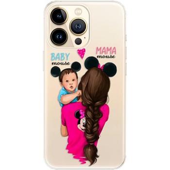 iSaprio Mama Mouse Brunette and Boy pro iPhone 13 Pro Max (mmbruboy-TPU3-i13pM)
