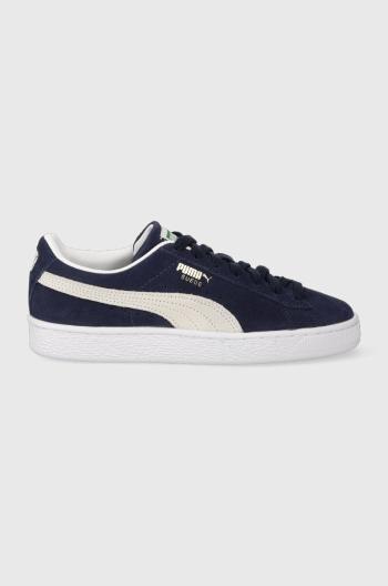 Semišové sneakers boty Puma Suede Classic XXI tmavomodrá barva, 374915