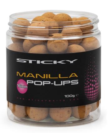 Sticky baits plovoucí boilies manilla pop-ups 100 g - 14 mm