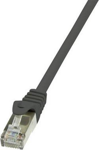 Síťový kabel RJ45 LogiLink CP1093S, CAT 5e, F/UTP, 10.00 m, černá