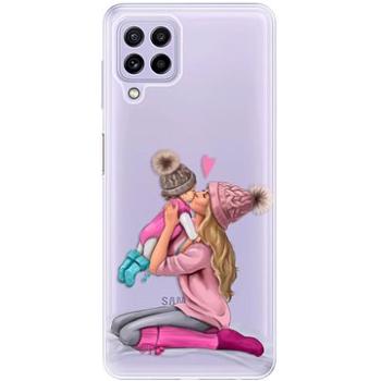 iSaprio Kissing Mom - Blond and Girl pro Samsung Galaxy A22 (kmblogirl-TPU3-GalA22)