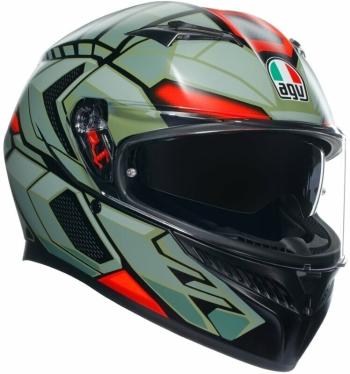 AGV K3 Decept Matt Black/Green/Red 2XL Přilba