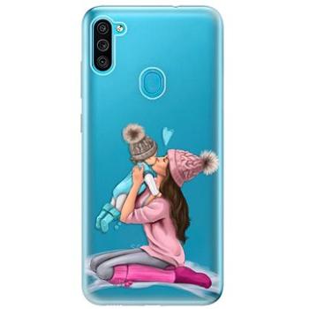 iSaprio Kissing Mom - Brunette and Boy pro Samsung Galaxy M11 (kmbruboy-TPU3-M11)