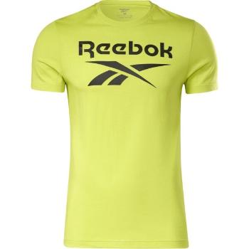 Reebok RI BIG LOGO TEE Pánské triko, světle zelená, velikost