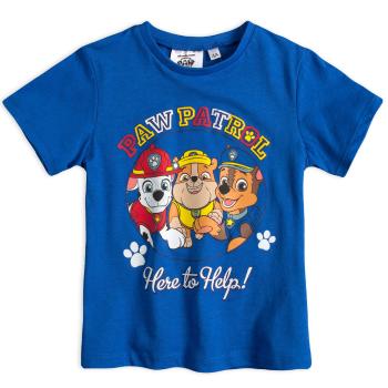 Chlapecké tričko PAW PATROL HERE TO HELP modré Velikost: 116