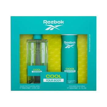 Reebok Cool Your Body dárková kazeta toaletní voda 100 ml + deodorant 150 ml pro ženy