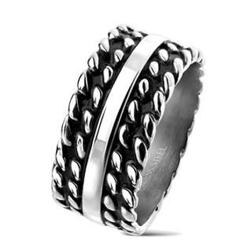 Šperky4U Pánský ocelový prsten - velikost 69 - OPR1719-69