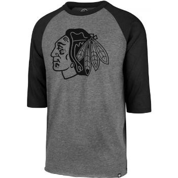 47 NHL CHICAGO BLACKHAWKS IMPRINT 47 CLUB RAGLAN TEE Klubové tričko, tmavě šedá, velikost S