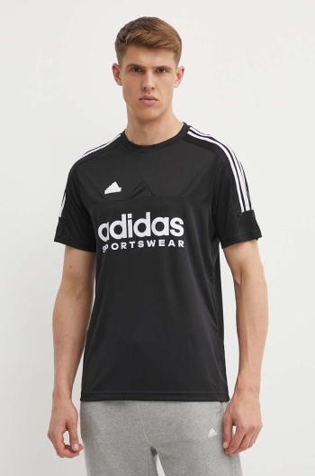 Tréninkové tričko adidas Tiro černá barva, s potiskem, IP3779