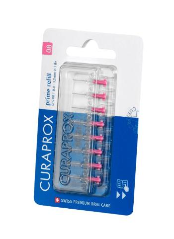 Curaprox CPS 08 prime 8 ks blister refill, růžové