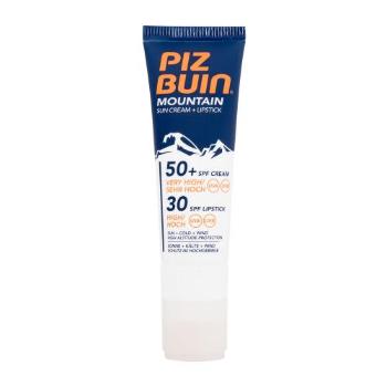 PIZ BUIN Mountain Sun Cream + Lipstick SPF50+ 22,3 ml opalovací přípravek na obličej unisex na dehydratovanou pleť