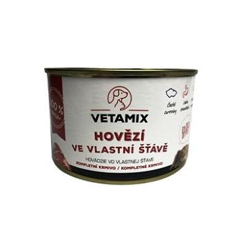 Vetamix Hovězí ve vlastní šťávě 12 × 400g (9759899820152)