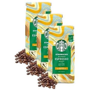 Starbucks® Blonde Espresso Roast, zrnková káva, 450g; 3x