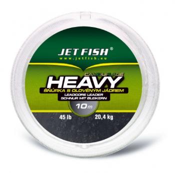 Jet fish návazcová šňůra heavy camouflage 10 m 45 lb barva brown camo