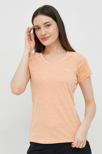 Sportovní tričko Columbia Zero Rules oranžová barva