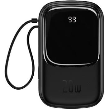 Baseus Qpow Digital Display quick charging power bank 20000mAh 20W Black + IP cable (PPQD-H01)