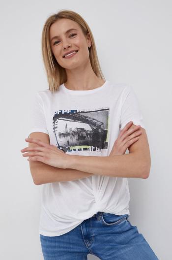 Tričko Pepe Jeans Daia bílá barva