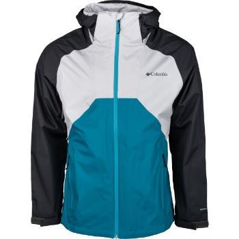 Columbia RAIN SCAPE JACKET Pánská nepromokavá bunda, tyrkysová, velikost S