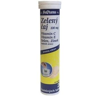 MedPharma Zelený čaj 100 mg+E+C+Zn+Se - 20 tbl. effer. (8594045470840)