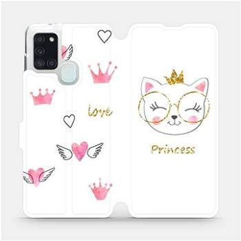 Flipové pouzdro na mobil Samsung Galaxy A21S - MH03S Kočička princess (5903516287413)