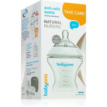 BabyOno Take Care kojenecká láhev anti-colic 0m+ 180 ml