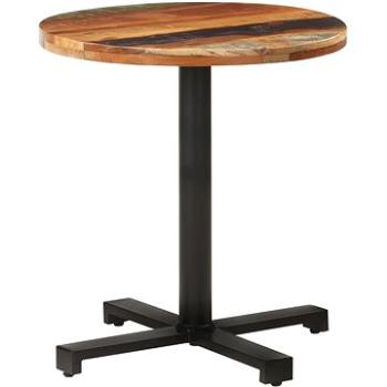 Bistro stolek kulatý O 70 × 75 cm masivní recyklované dřevo (320291)