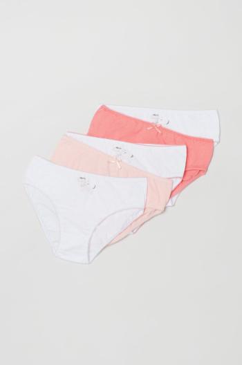 Bavlněné dětské kalhotky OVS 5-pack růžová barva