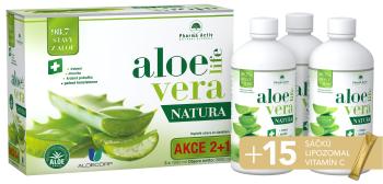 Pharma Activ AloeVeraLife Natura 2+1 1000 ml + Vitamín Lipo C 15 sáčků