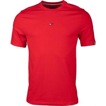 Tommy Hilfiger ESSENTIALS SMALL LOGO S/S Pánské triko, červená, velikost M