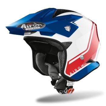 Moto přilba Airoh TRR-S Keen lesklá modrá/červená 2022