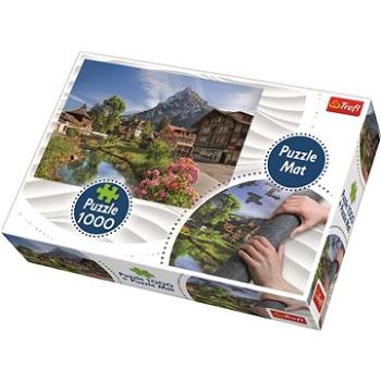 Trefl Puzzle Letní Alpy 1000 dílků + Podložka pod puzzle (5900511907247)
