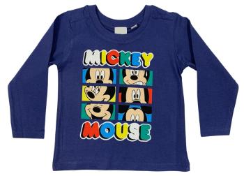 Setino Chlapecké tričko s dlouhým rukávem - Mickey Mouse tmavomodré Velikost - děti: 110/116