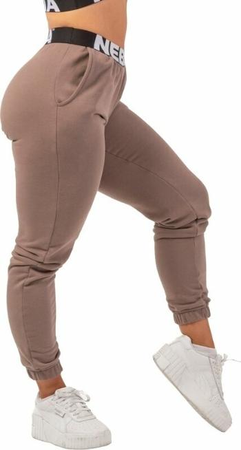 Nebbia Iconic Mid-Waist Sweatpants Brown XS Fitness kalhoty