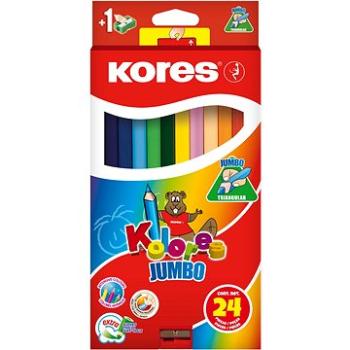 KORES JUMBO KOLORES 24 barev  (93524)