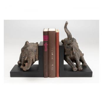 Zarážka na knihy Elephants 42 cm – set 2 ks