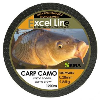 Sema vlasec carp camo hnědá 1200 m-průměr 0,20 mm / nosnost 5,85 kg