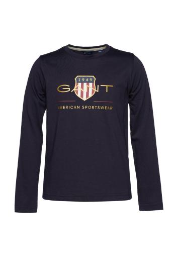 TRIČKO GANT D1. ARCHIVE SHIELD LS T-SHIRT modrá 92